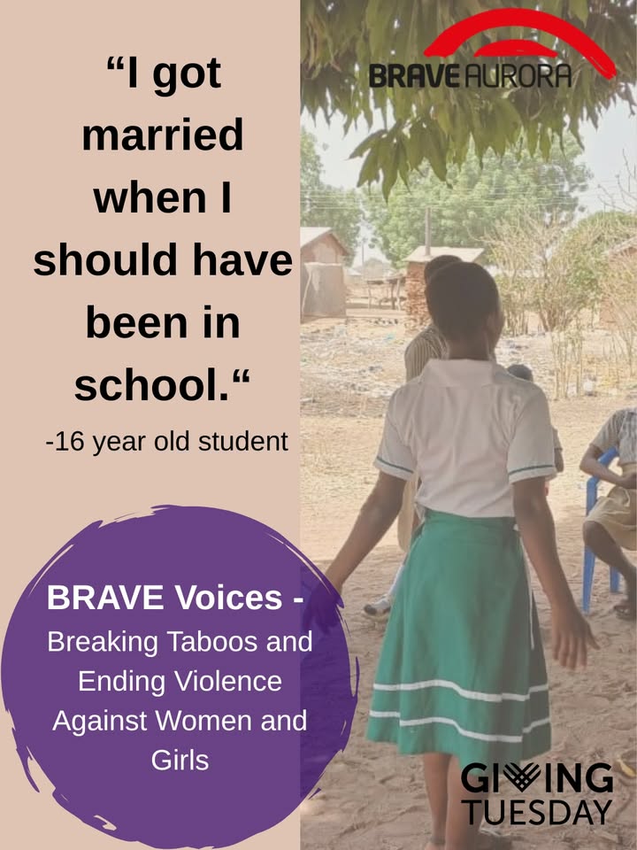 BRAVE Voices- mit Tabus brechen und Gewalt beenden- gemeinsam am GivingTuesday🧡