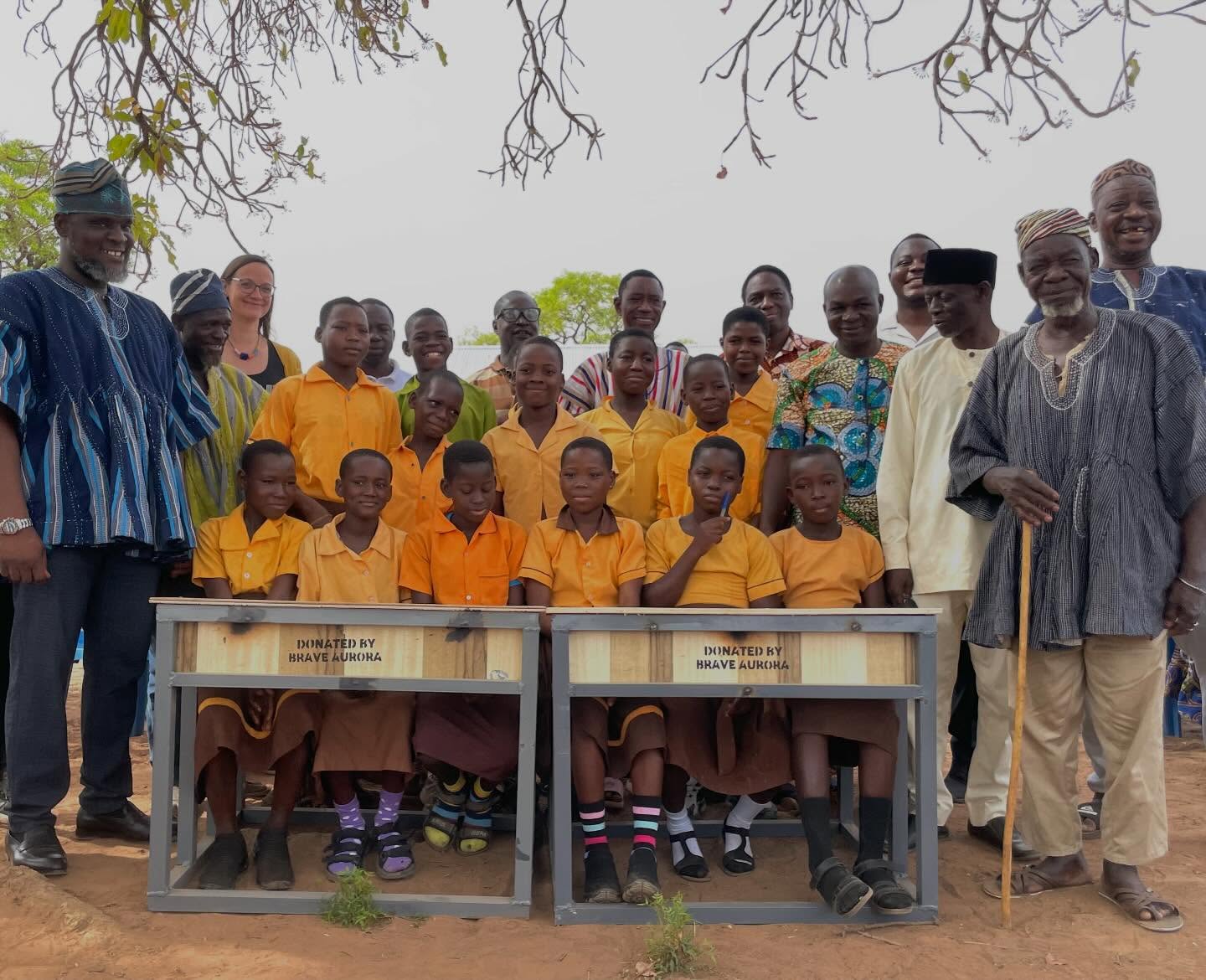 BRAVEAURORA Donates Dual Desks to Sawaba Primary School.