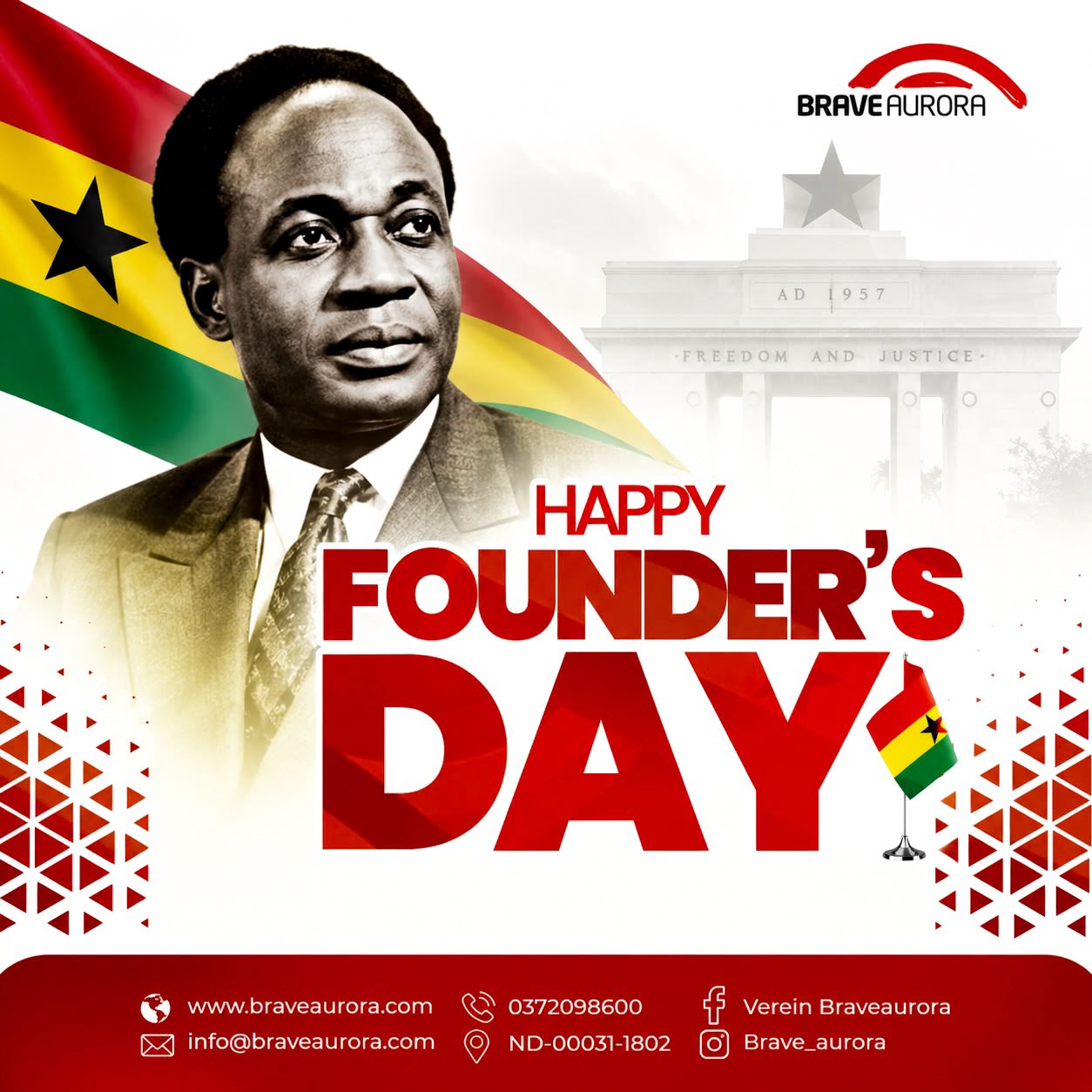🇬🇭 Happy Founder’s Day!